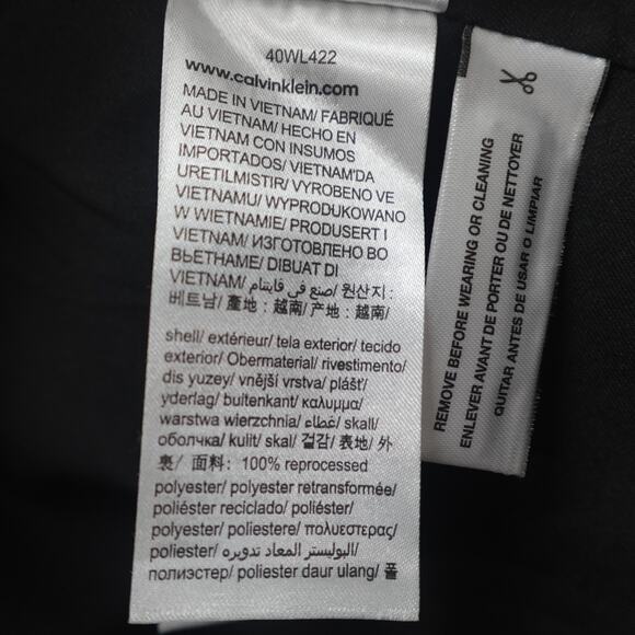 Calvin Klein Women's Soft Crepe Blazer Black- Size 8 - Picture 6 of 9